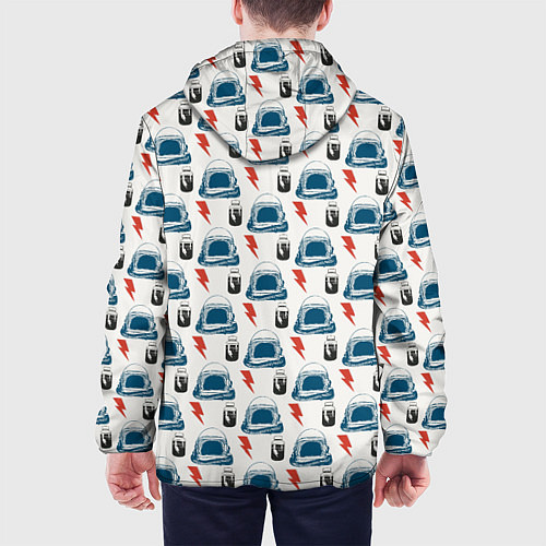 Мужская куртка Майор том космический узор / 3D-Черный – фото 4
