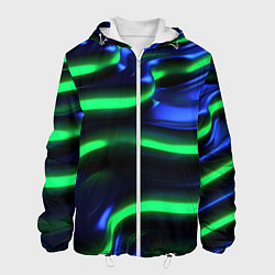 Мужская куртка Green blue lines