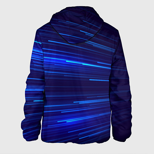 Мужская куртка Яркие неоновые полосы - минимализм / 3D-Белый – фото 2