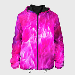 Куртка с капюшоном мужская Pink texture, цвет: 3D-черный