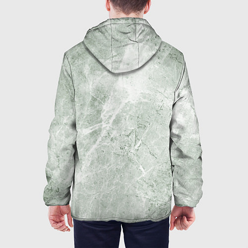 Мужская куртка Зелёный мрамор / 3D-Черный – фото 4