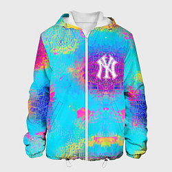 Куртка с капюшоном мужская New York Yankees - baseball team - logo, цвет: 3D-белый