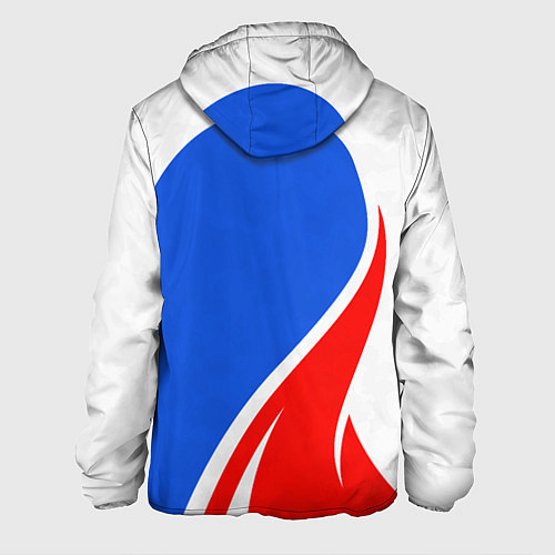 Мужская куртка Герб РФ - white sport / 3D-Белый – фото 2