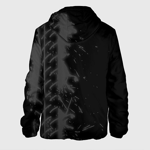 Мужская куртка Changan speed на темном фоне со следами шин: по-ве / 3D-Черный – фото 2
