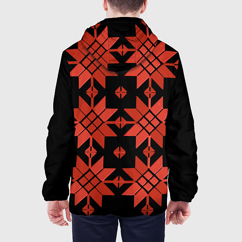 Мужская куртка Удмуртский - вертикаль black / 3D-Черный – фото 4