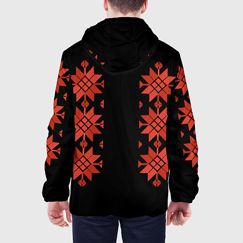 Мужская куртка Удмуртский - вертикаль black 2 / 3D-Черный – фото 4