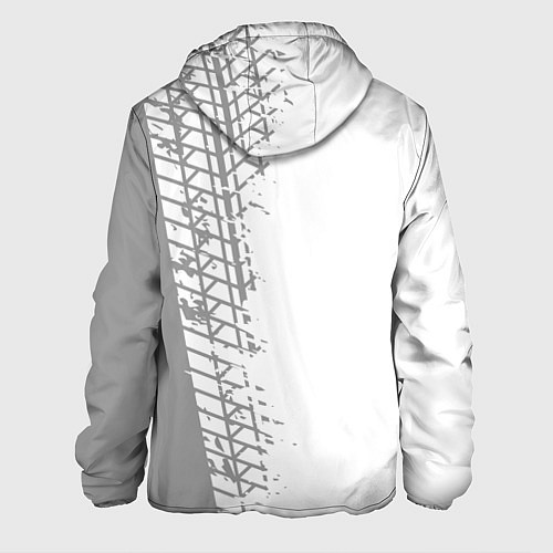Мужская куртка Great Wall speed на светлом фоне со следами шин: п / 3D-Белый – фото 2
