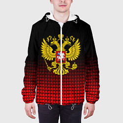 Куртка с капюшоном мужская Русский мир, цвет: 3D-белый — фото 2