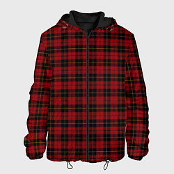 Куртка с капюшоном мужская Pajama pattern red, цвет: 3D-черный