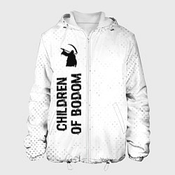Куртка с капюшоном мужская Children of Bodom glitch на светлом фоне: по-верти, цвет: 3D-белый