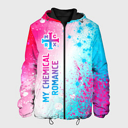 Мужская куртка My Chemical Romance neon gradient style: по-вертик