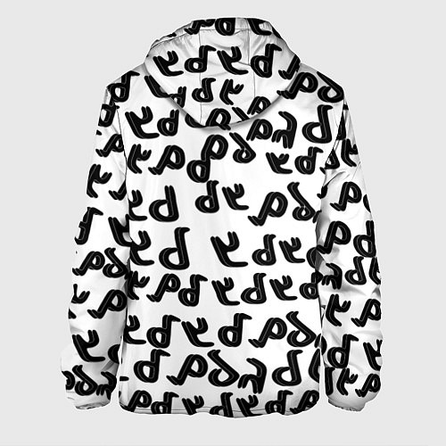 Мужская куртка Ъуъ съука надпись лого / 3D-Белый – фото 2