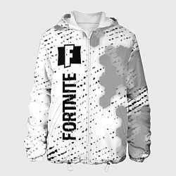 Куртка с капюшоном мужская Fortnite glitch на светлом фоне: по-вертикали, цвет: 3D-белый