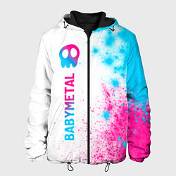 Мужская куртка Babymetal neon gradient style: по-вертикали
