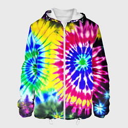 Мужская куртка Colorful floral composition - tie-dye