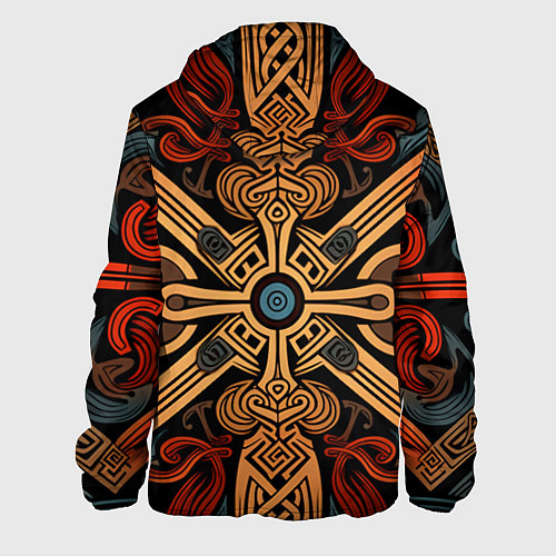 Мужская куртка Орнамент в скандинавском стиле / 3D-Белый – фото 2