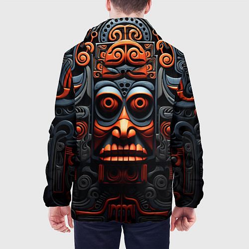 Мужская куртка Арт в этническом стиле / 3D-Черный – фото 4