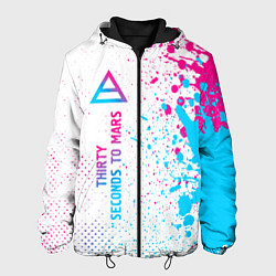 Мужская куртка Thirty Seconds to Mars neon gradient style: по-вер