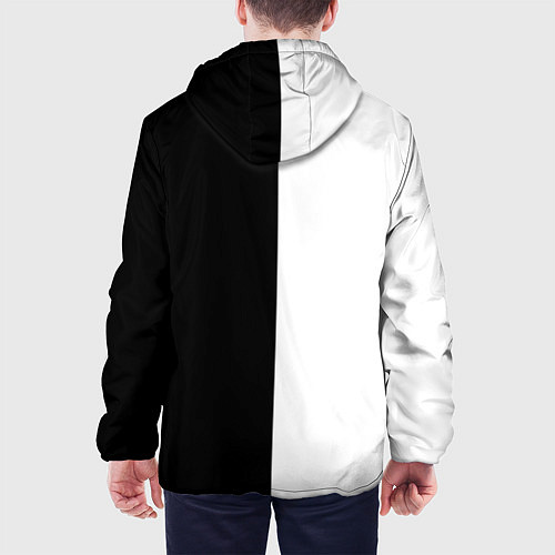 Мужская куртка Kudo черно-белое / 3D-Черный – фото 4