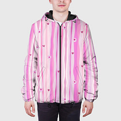 Куртка с капюшоном мужская Глазные яблоки, цвет: 3D-черный — фото 2