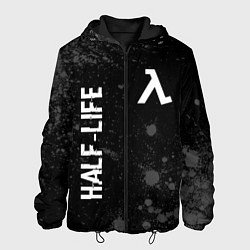 Куртка с капюшоном мужская Half-Life glitch на темном фоне вертикально, цвет: 3D-черный