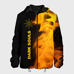 Мужская куртка Dark Souls - gold gradient по-вертикали