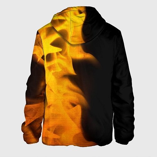 Мужская куртка Dark Souls - gold gradient по-вертикали / 3D-Черный – фото 2