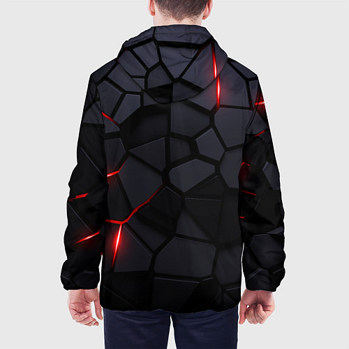 Мужская куртка Toyota черные плиты с эффектом свечения / 3D-Черный – фото 4