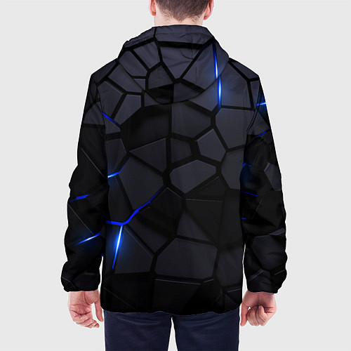 Мужская куртка Infiniti - плиты с эффектом свечения / 3D-Черный – фото 4