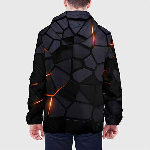 Мужская куртка Hummer - плиты с эффектом свечения / 3D-Черный – фото 4