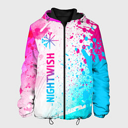 Мужская куртка Nightwish neon gradient style по-вертикали