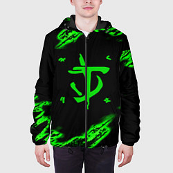 Куртка с капюшоном мужская Doom symbol game, цвет: 3D-черный — фото 2