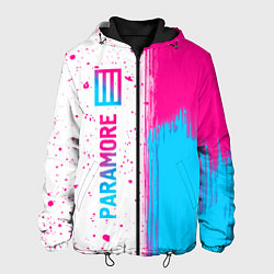 Мужская куртка Paramore neon gradient style по-вертикали