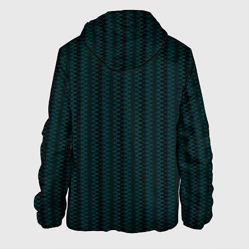 Мужская куртка Тёмно-зелёный полосатый / 3D-Черный – фото 2