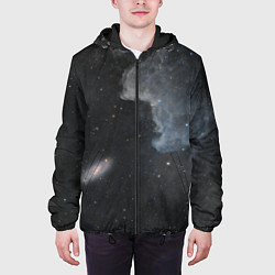 Куртка с капюшоном мужская Бесконечная вселенная, цвет: 3D-черный — фото 2