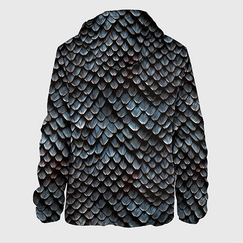 Мужская куртка Паттерн чешуя дракона / 3D-Черный – фото 2