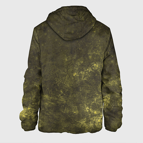 Мужская куртка Абстракция - khaki background / 3D-Черный – фото 2