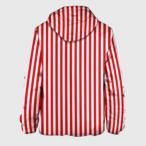 Мужская куртка Красная полоса / 3D-Белый – фото 2