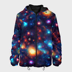 Куртка с капюшоном мужская Бесконечность звезд, цвет: 3D-черный