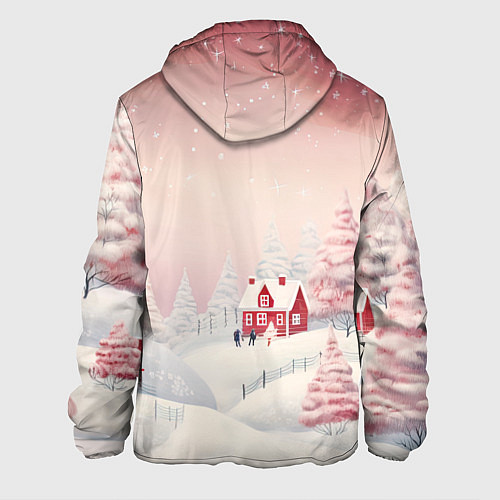 Мужская куртка Снежное сияние ночи / 3D-Черный – фото 2