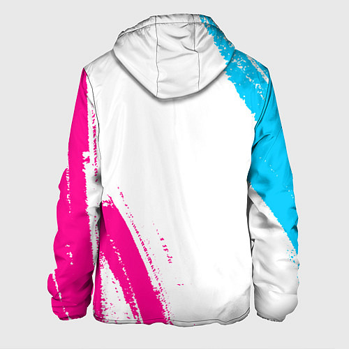 Мужская куртка Need for Speed neon gradient style вертикально / 3D-Черный – фото 2