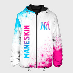 Куртка с капюшоном мужская Maneskin neon gradient style вертикально, цвет: 3D-черный