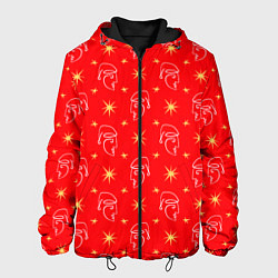 Куртка с капюшоном мужская Christmas New Year hippie, цвет: 3D-черный