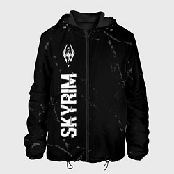 Мужская куртка Skyrim glitch на темном фоне по-вертикали