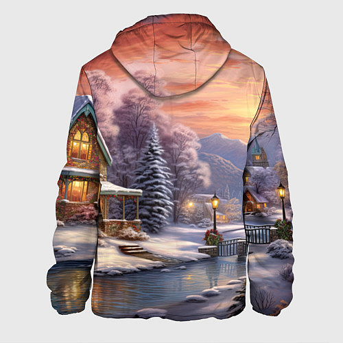 Мужская куртка Зима в городе / 3D-Черный – фото 2