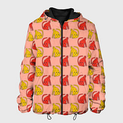 Куртка с капюшоном мужская Забавные леопарды, цвет: 3D-черный