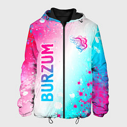 Мужская куртка Burzum neon gradient style вертикально