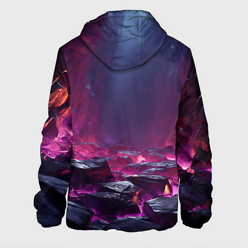 Мужская куртка Абстрактные фрагменты / 3D-Черный – фото 2