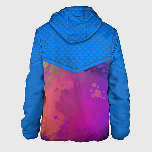 Мужская куртка Кляксы и цветной туман / 3D-Белый – фото 2