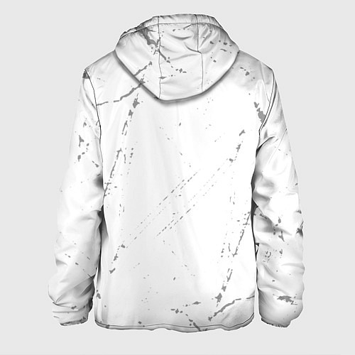 Мужская куртка Ozzy Osbourne glitch на светлом фоне по-вертикали / 3D-Белый – фото 2